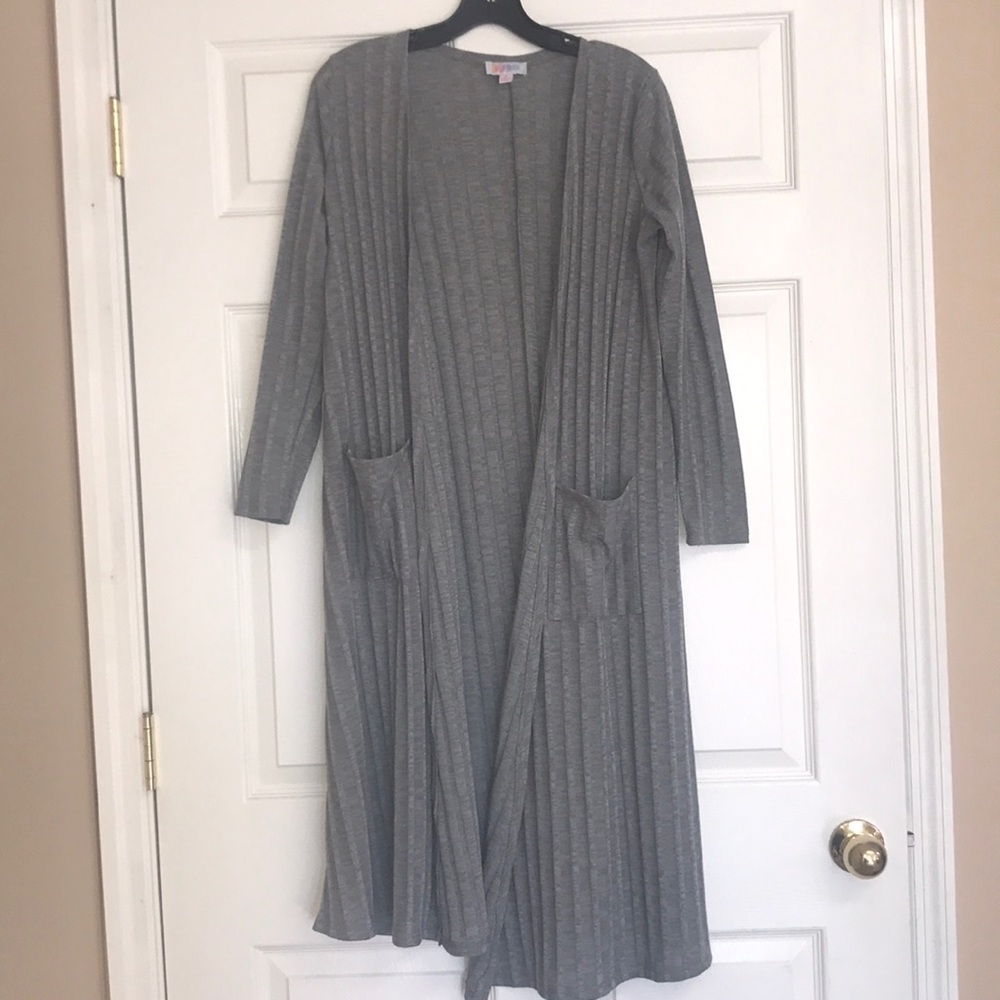 NWOT Lularoe Sarah cardigan gray size small